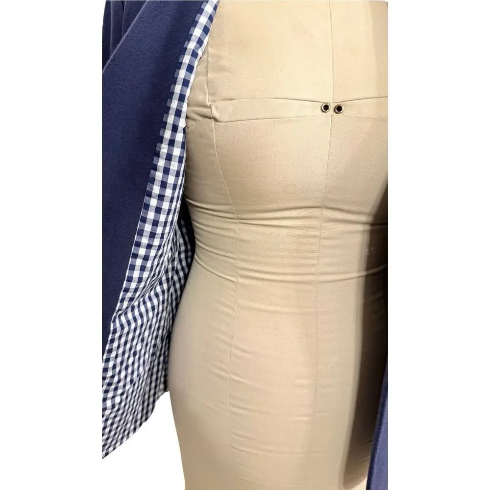 Tommy Hilfiger Boys Knit Navy Blazer Gingham Lining Large (16-18)